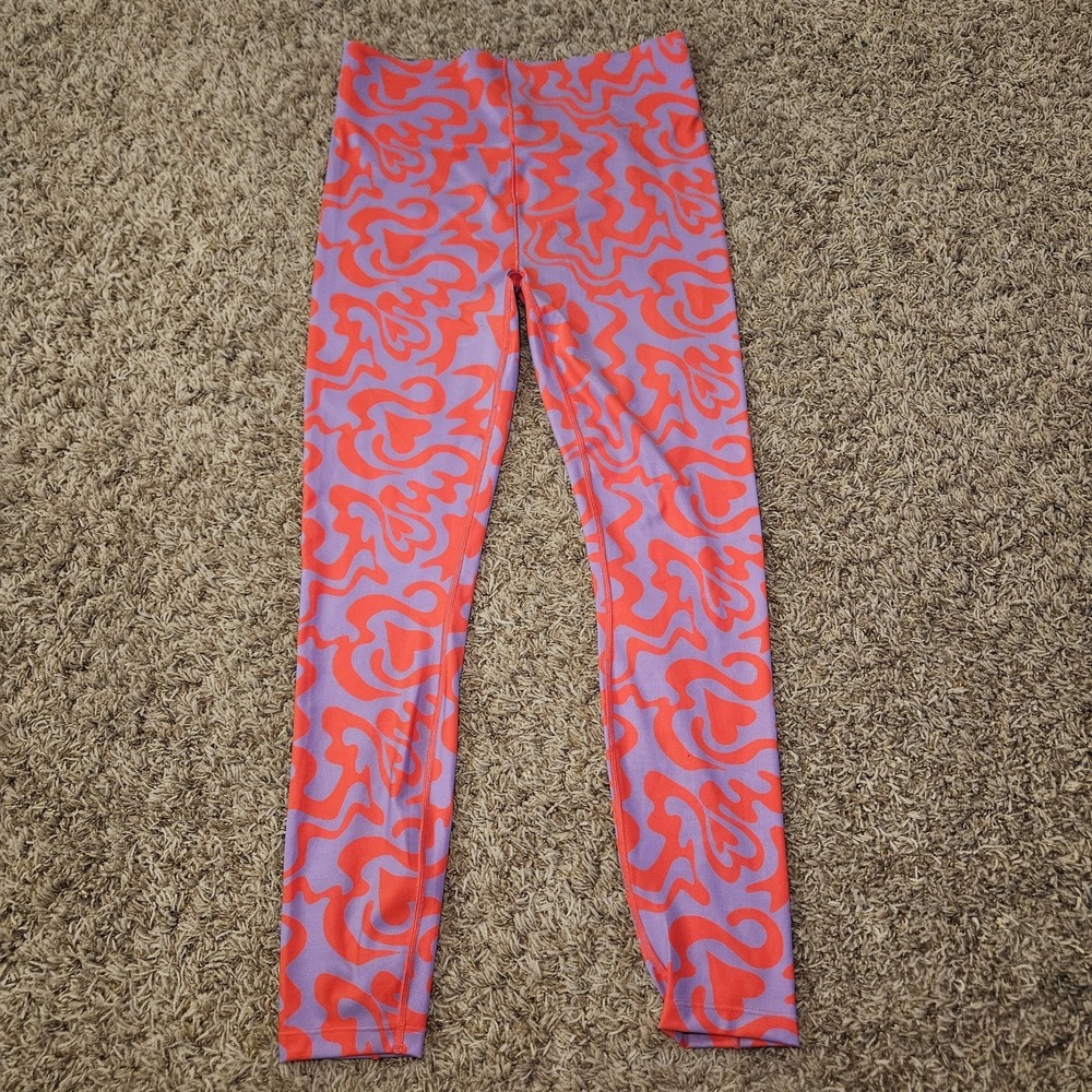 Savage X Fenty Leggings Sie XL Red Purple Stretch Athletic Workout‎ Fitness